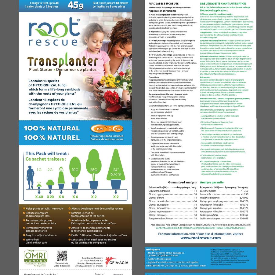 45 Gram Root Rescue Transplanter 